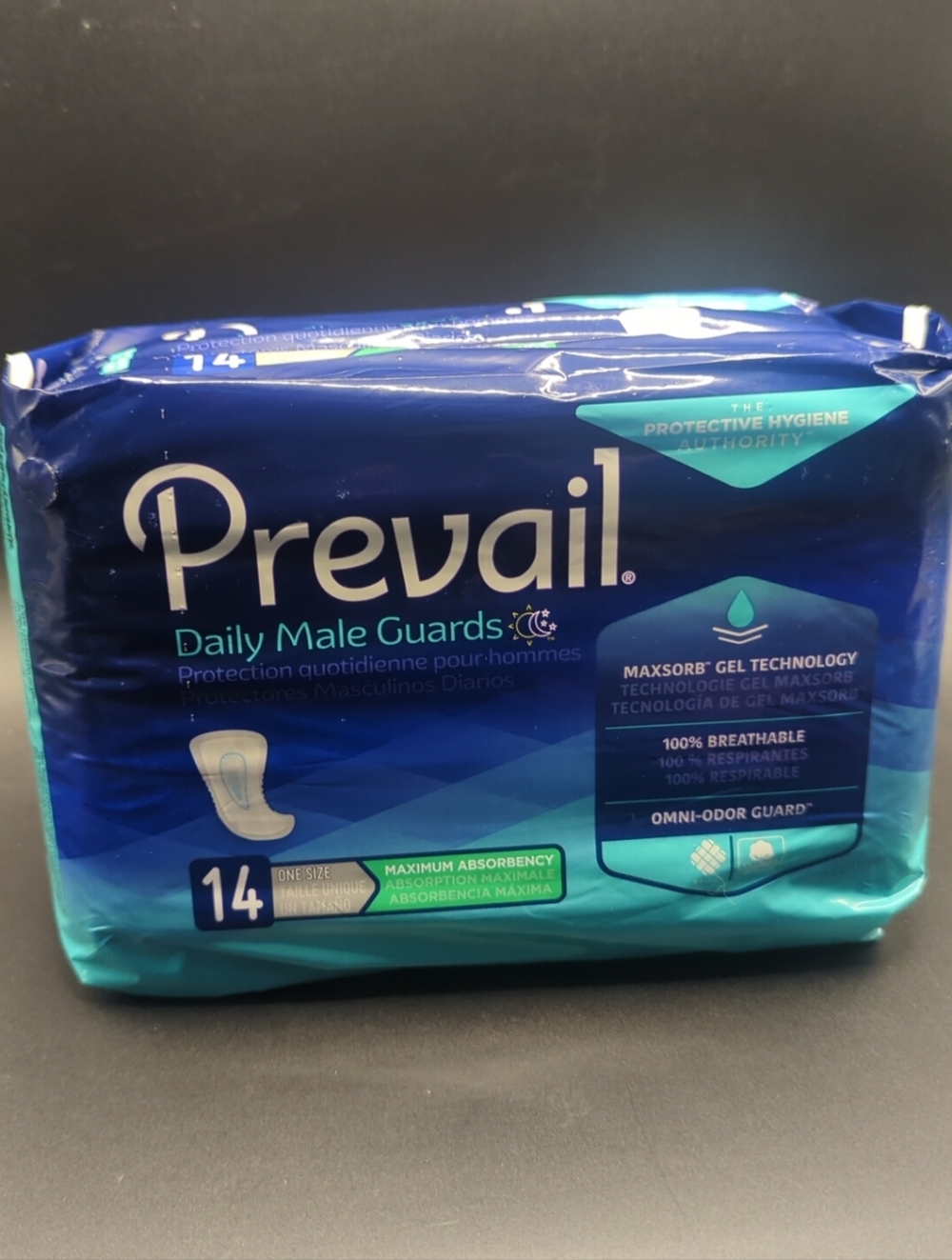 2 Packs- Prevail Daily Male Guards Incontinence Pads, 14 Count Each -New